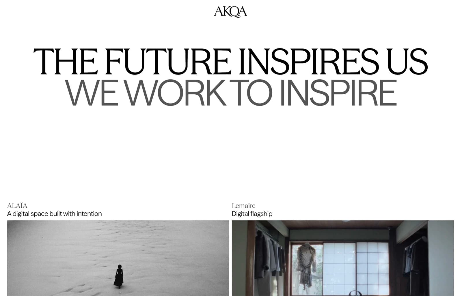 AKQA homepage