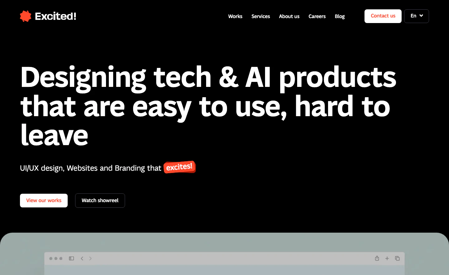 Excited website
